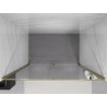 Mexen Exo-R sklenené sprchové dvere 135 cm, priehľadné, zlaté - 819-135-000-50-00