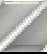 Mexen Exo sprchové dvere otváracie 150 cm, transparentné, zlaté - 819-150-000-50-00