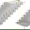 Mexen Exo posuvná sprchová kabína 155 x 85 cm, priehľadná, zlatá - 8151-155-085-50-00
