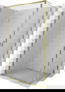 Mexen Exo sprchová kabína posuvná 100 x 90 cm, priehľadná, zlatá - 8151-100-090-50-00