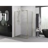 Mexen Exo sprchovací kút posuvný 125 x 95 cm, transparentný, zlatý - 8151-125-095-50-00