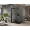 Mexen Omega posuvná sprchová kabína 120 x 90 cm, transparentná, čierna + sprchová vanička Flat, čierna - 825-120-090-70-00-4070?