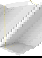 Mexen Kioto-X sprchová stena Walk-in 90 x 200 cm, priehľadná 10 mm, zlatá brúsená - 800-090-101-55-00-X