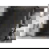 Mexen Kioto-X sprchová stena Walk-in 100 x 200 cm, transparentná 10 mm, zlatá kartáčovaná - 800-100-101-55-00-X