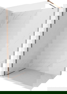 Mexen Kioto-X zástenka na sprchovanie Walk-in 70 x 200 cm, transparentná 10 mm, ružové zlato - 800-070-101-60-00-X