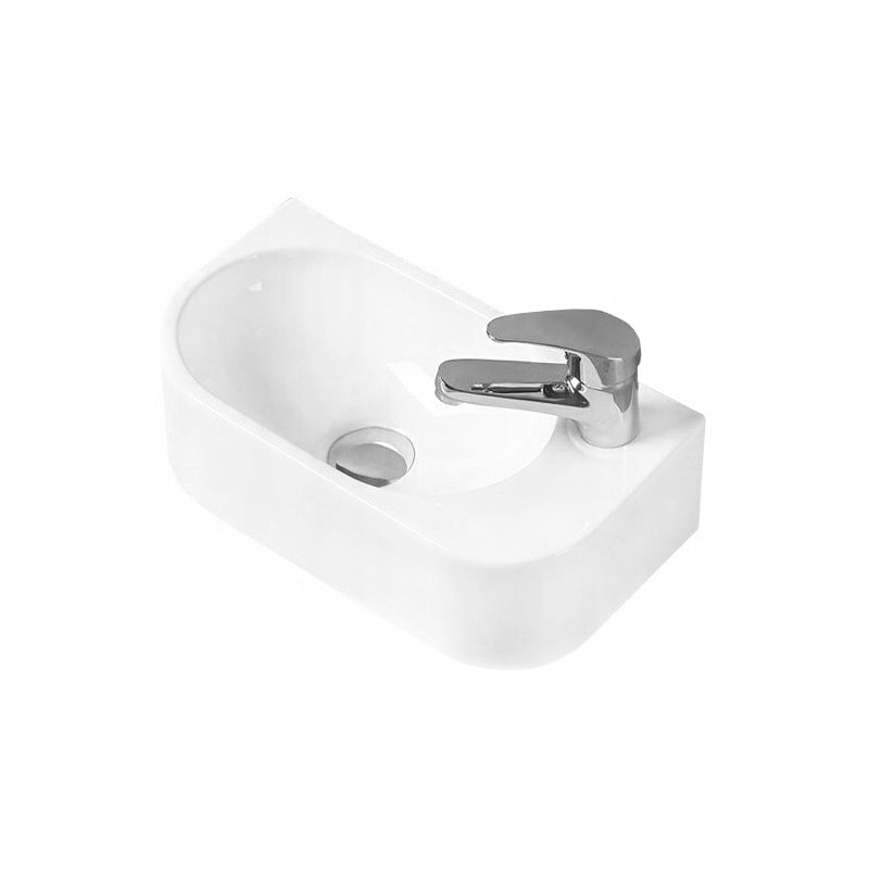 Mexen Viera umývadlo na dosku ľavé 40 x 21 cm, biela - 21274000L