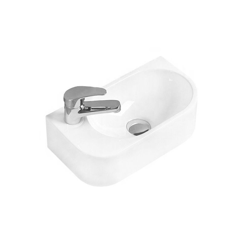 Mexen Viera umývadlo na pracovnú dosku pravé 40 x 21 cm, biele 21274000R