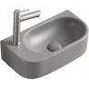 Mexen Viera umývadlo na dosku pravé 40 x 21 cm, svetlo sivý mat - 21274061R