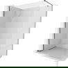 Mexen Kioto-X sprchová stena Walk-in 110 x 200 cm, transparentná 10 mm, zbraňová šedá kartáčovaná - 800-110-101-66-00-X