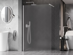 Mexen Kioto-X sprchová stena Walk-in 120 x 200 cm, mrazené sklo 10 mm, biela - 800-120-101-20-30-X