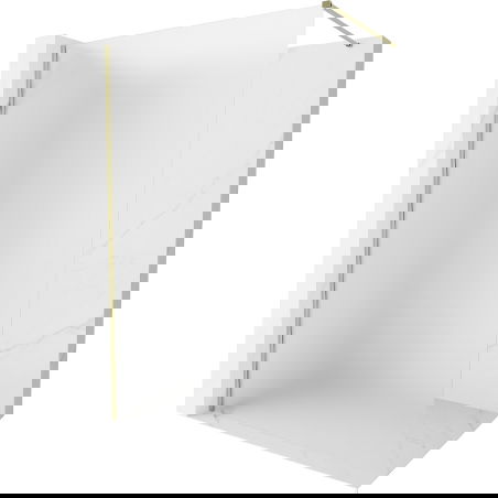 Mexen Kioto-X sprchová stena Walk-in 100 x 200 cm, matné sklo 10 mm, zlatá - 800-100-101-50-30-X