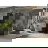 Mexen Omega sprchovací kút rozťahovací 120 x 80 cm, grafit, chróm + sprchová vanička Flat, čierny - 825-120-080-01-40-4070