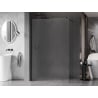 Mexen Kioto-X sprchová stena Walk-in 60 x 200 cm, matné 10 mm, čierna - 800-060-101-70-30-X