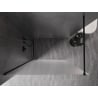 Mexen Kioto-X sprchová stena Walk-in 150 x 200 cm, mrazivá 10 mm, čierna - 800-150-101-70-30-X