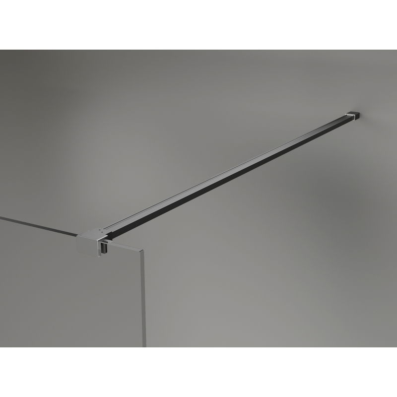 Mexen Kioto-X sprchová stena Walk-in 50 x 200 cm, mrazivá 10 mm, gun metal - 800-050-101-95-30-X