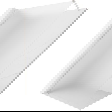 Mexen Kioto-X sprchová stena Walk-in 130 x 200 cm, námraza 10 mm, brúsený nikel - 800-130-101-97-30-X