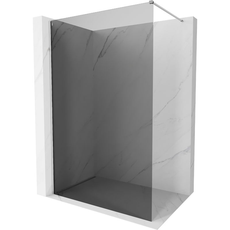 Mexen Kioto-X sprchová stena Walk-in 60 x 200 cm, grafit 10 mm, chróm - 800-060-101-01-40-X