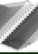 Mexen Kioto-X sprchová stena Walk-in 60 x 200 cm, grafit 10 mm, zlatá - 800-060-101-50-40-X