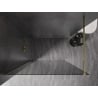 Mexen Kioto-X sprchová stena Walk-in 110 x 200 cm, grafit 10 mm, zlatá - 800-110-101-50-40-X