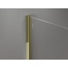 Mexen Kioto-X sprchová stena Walk-in 110 x 200 cm, grafit 10 mm, zlatá - 800-110-101-50-40-X