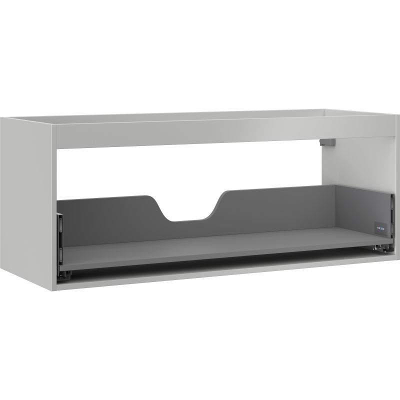 Mexen Box-A korpus skrinky pod umývadlo 120 cm, 1 zásuvka, sivý mat - 91AX0-1200-470-1-62