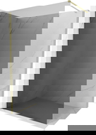 Mexen Kioto-X sprchová stena Walk-in 90 x 200 cm, grafit 10 mm, zlatá kartáčovaná - 800-090-101-55-40-X