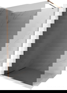 Mexen Kioto-X stena sprchovacieho kúta Walk-in 50 x 200 cm, grafit 10 mm, ružové zlato - 800-050-101-60-40-X