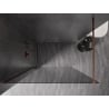 Mexen Kioto-X sprchová stena Walk-in 60 x 200 cm, grafit 10 mm, ružové zlato - 800-060-101-60-40-X
