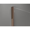 Mexen Kioto-X sprchová stena Walk-in 90 x 200 cm, grafit 10 mm, ružové zlato - 800-090-101-60-40-X