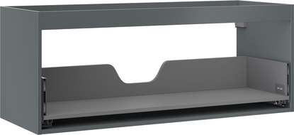 Mexen Box-A korpus skrinky pod umývadlo 120 cm, 1 zásuvka, matná grafitová - 91AX0-1200-470-1-66