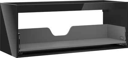 Mexen Box-A korpus skrinky pod umývadlo 120 cm, 1 zásuvka, čierny lesk - 91AX0-1200-470-1-70