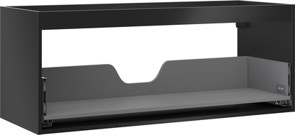 Mexen Box-A korpus skrinky pod umývadlo 120 cm, 1 zásuvka, čierny mat - 91AX0-1200-470-1-71