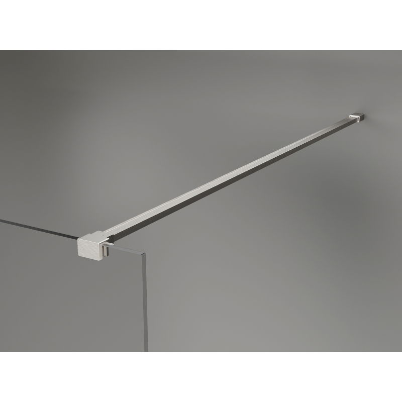 Mexen Kioto-X sprchová stena Walk-in 90 x 200 cm, grafit 10 mm, brúsený nikel - 800-090-101-97-40-X