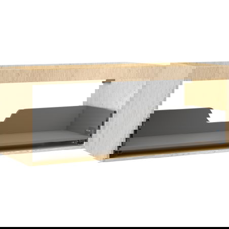 Mexen Box-A skriňová skrinka pod umývadlo 120 cm, 1 zásuvka, dub - 91AX0-1200-470-1-81