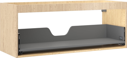 Mexen Box-A skriňová skrinka pod umývadlo 120 cm, 1 zásuvka, dub - 91AX0-1200-470-1-81