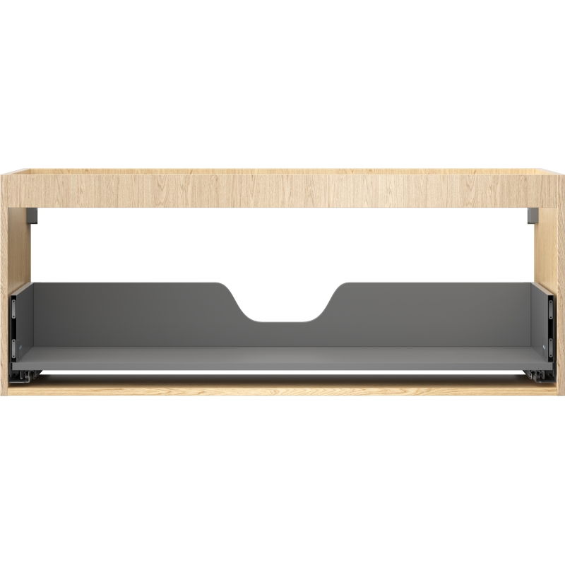 Mexen Box-A skriňová skrinka pod umývadlo 120 cm, 1 zásuvka, dub - 91AX0-1200-470-1-81