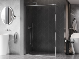 Mexen Kioto-XF sprchová stena Walk-in s rámom 130 x 202 cm, transparentná 10 mm, chróm - 800-130-104-01-00-X