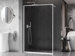 Mexen Kioto-XF sprchová stena Walk-in s rámom 80 x 202 cm, transparentná 10 mm, biela - 800-080-104-20-00-X