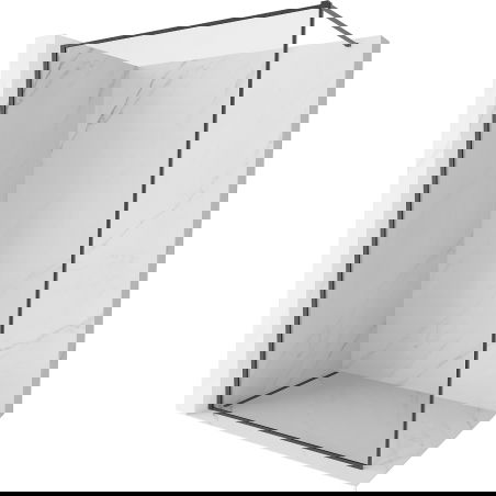 Mexen Kioto-XF sprchová stena Walk-in s rámčekom 50 x 202 cm, transparent 10 mm, brúsená zbraňová šedá - 800-050-104-66-00-X