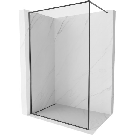 Mexen Kioto-XF sprchová stena Walk-in s rámom 60 x 202 cm, transparentná 10 mm, gun gray kartáčovaná - 800-060-104-66-00-X