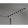 Mexen Kioto-XF Sprchová stena Walk-in s rámom 100 x 202 cm, priehľadná 10 mm, brúsená zbraň šedej farby