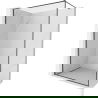 Mexen Kioto-XF sprchová stena Walk-in s rámom 110 x 202 cm, transparentná 10 mm, kartáčovaná zbraň šedá - 800-110-104-66-00-X