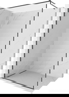 Mexen Kioto-XF Sprchová stena Walk-in s rámom 150 x 202 cm, priehľadná 10 mm, kartáčovaná zbraň šedá