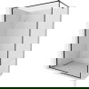 Mexen Kioto-XF sprchová stena Walk-in s rámom 80 x 202 cm, transparentná 10 mm, čierna - 800-080-104-70-00-X