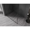 Mexen Kioto-XF sprchová stena Walk-in s rámom 150 x 202 cm, transparentná 10 mm, čierna - 800-150-104-70-00-X