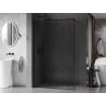 Mexen Kioto-XF sprchová stena Walk-in s rámom 150 x 202 cm, transparentná 10 mm, čierna - 800-150-104-70-00-X