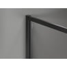 Mexen Kioto-XF sprchová stena Walk-in s rámom 150 x 202 cm, transparentná 10 mm, čierna - 800-150-104-70-00-X
