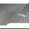 Mexen Kioto-XF sprchová stena Walk-in s rámom 70 x 202 cm, priehľadná 10 mm, kartáčovaný nikel - 800-070-104-97-00-X