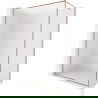 Mexen Kioto-XF sprchová stena Walk-in s rámom 90 x 202 cm, námraza 10 mm, kefa z medi - 800-090-104-65-30-X