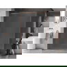 Mexen Kioto-XF sprchová stena Walk-in s rámom 90 x 202 cm, námraza 10 mm, kefa z medi - 800-090-104-65-30-X